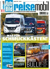 Titelbild der Ausgabe 3/2019 von Auto Bild reisemobil. Diese Zeitschrift und viele weitere Automagazine und Motorradzeitschriften als Abo oder epaper bei United Kiosk online kaufen.