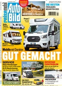 Titelbild der Ausgabe 3/2023 von Auto Bild reisemobil. Diese Zeitschrift und viele weitere Automagazine und Motorradzeitschriften als Abo oder epaper bei United Kiosk online kaufen.