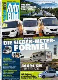 Titelbild der Ausgabe 5/2019 von Auto Bild reisemobil. Diese Zeitschrift und viele weitere Automagazine und Motorradzeitschriften als Abo oder epaper bei United Kiosk online kaufen.