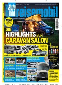 Titelbild der Ausgabe 9/2026 von Auto Bild reisemobil. Diese Zeitschrift und viele weitere Automagazine und Motorradzeitschriften als Abo oder epaper bei United Kiosk online kaufen.
