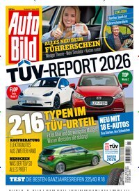 Titelbild der Ausgabe 1/2026 von Auto Bild Spezial TÜV Report. Diese Zeitschrift und viele weitere Automagazine und Motorradzeitschriften als Abo oder epaper bei United Kiosk online kaufen.