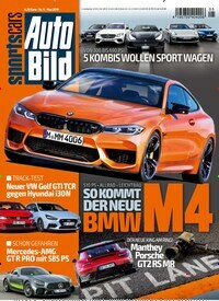 Titelbild der Ausgabe 5/2019 von Auto Bild sportscars. Diese Zeitschrift und viele weitere Automagazine und Motorradzeitschriften als Abo oder epaper bei United Kiosk online kaufen.