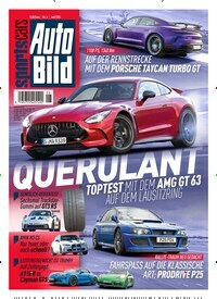 Titelbild der Ausgabe 6/2024 von Auto Bild sportscars. Diese Zeitschrift und viele weitere Automagazine und Motorradzeitschriften als Abo oder epaper bei United Kiosk online kaufen.