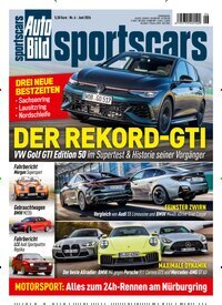 Titelbild der Ausgabe 6/2026 von Auto Bild sportscars. Diese Zeitschrift und viele weitere Automagazine und Motorradzeitschriften als Abo oder epaper bei United Kiosk online kaufen.