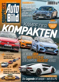 Titelbild der Ausgabe 10/2021 von Auto Bild sportscars. Diese Zeitschrift und viele weitere Automagazine und Motorradzeitschriften als Abo oder epaper bei United Kiosk online kaufen.