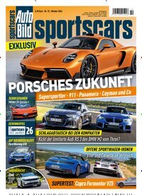 Titelbild der Ausgabe 10/2026 von Auto Bild sportscars. Diese Zeitschrift und viele weitere Automagazine und Motorradzeitschriften als Abo oder epaper bei United Kiosk online kaufen.
