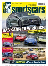 Titelbild der Ausgabe 11/2026 von Auto Bild sportscars. Diese Zeitschrift und viele weitere Automagazine und Motorradzeitschriften als Abo oder epaper bei United Kiosk online kaufen.