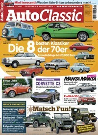 Titelbild der Ausgabe 1/2020 von Auto Classic. Diese Zeitschrift und viele weitere Automagazine und Motorradzeitschriften als Abo oder epaper bei United Kiosk online kaufen.