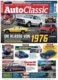 Titelbild der Ausgabe 1/2026 von Auto Classic. Diese Zeitschrift und viele weitere Automagazine und Motorradzeitschriften als Abo oder epaper bei United Kiosk online kaufen.
