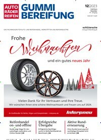 Titelbild der Ausgabe 12/2023 von Auto Räder Reifen Gummibereifung. Diese Zeitschrift und viele weitere Industriemagazine und Handwerkmagazine als Abo oder epaper bei United Kiosk online kaufen.