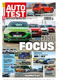 Titelbild der Ausgabe 1/2024 von auto Test. Diese Zeitschrift und viele weitere Automagazine und Motorradzeitschriften als Abo oder epaper bei United Kiosk online kaufen.