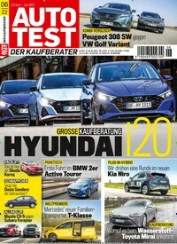 Titelbild der Ausgabe 6/2022 von auto Test. Diese Zeitschrift und viele weitere Automagazine und Motorradzeitschriften als Abo oder epaper bei United Kiosk online kaufen.