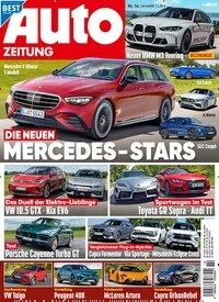 Titelbild der Ausgabe 14/2022 von Auto Zeitung. Diese Zeitschrift und viele weitere Automagazine und Motorradzeitschriften als Abo oder epaper bei United Kiosk online kaufen.