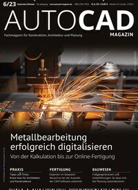 Titelbild der Ausgabe 6/2023 von Autocad & Inventor Magazin. Diese Zeitschrift und viele weitere Industriemagazine und Handwerkmagazine als Abo oder epaper bei United Kiosk online kaufen.