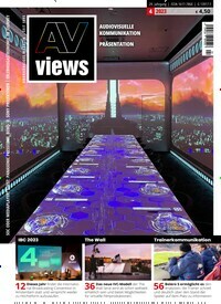 Titelbild der Ausgabe 4/2023 von AV-views. Diese Zeitschrift und viele weitere Logistikmagazine und Medienmagazine als Abo oder epaper bei United Kiosk online kaufen.