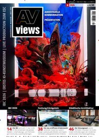 Titelbild der Ausgabe 4/2026 von AV-views. Diese Zeitschrift und viele weitere Logistikmagazine und Medienmagazine als Abo oder epaper bei United Kiosk online kaufen.