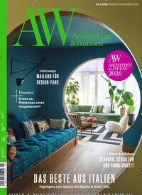Titelbild der Ausgabe 5/2026 von AW Architektur & Wohnen. Diese Zeitschrift und viele weitere Gartenzeitschriften und Wohnzeitschriften als Abo oder epaper bei United Kiosk online kaufen.