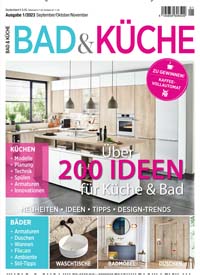 Titelbild der Ausgabe 1/2023 von Bad & Küche. Diese Zeitschrift und viele weitere Gartenzeitschriften und Wohnzeitschriften als Abo oder epaper bei United Kiosk online kaufen.
