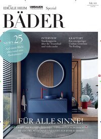 Titelbild der Ausgabe 1/2025 von Bäder Spezial. Diese Zeitschrift und viele weitere Gartenzeitschriften und Wohnzeitschriften als Abo oder epaper bei United Kiosk online kaufen.
