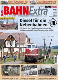 Titelbild der Ausgabe 5/2025 von Bahn Extra. Diese Zeitschrift und viele weitere Reisemagazine, Freizeitmagazine und Wissensmagazine als Abo oder epaper bei United Kiosk online kaufen.
