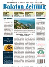 Titelbild der Ausgabe 5/2025 von Balaton Zeitung. Diese Zeitschrift und viele weitere Zeitungsabos als Abo oder epaper bei United Kiosk online kaufen.