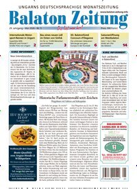 Titelbild der Ausgabe 5/2026 von Balaton Zeitung. Diese Zeitschrift und viele weitere Zeitungsabos als Abo oder epaper bei United Kiosk online kaufen.