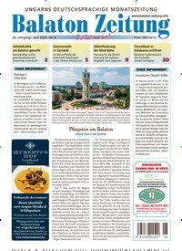 Titelbild der Ausgabe 6/2025 von Balaton Zeitung. Diese Zeitschrift und viele weitere Zeitungsabos als Abo oder epaper bei United Kiosk online kaufen.