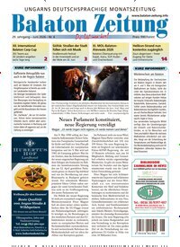 Titelbild der Ausgabe 6/2026 von Balaton Zeitung. Diese Zeitschrift und viele weitere Zeitungsabos als Abo oder epaper bei United Kiosk online kaufen.
