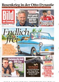 Titelbild der Ausgabe 42/2026 von BamS Bild am Sonntag Gesamtausgabe. Diese Zeitschrift und viele weitere Zeitungsabos als Abo oder epaper bei United Kiosk online kaufen.