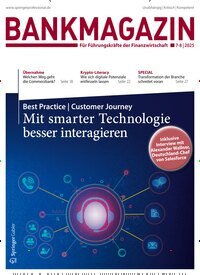 Titelbild der Ausgabe 7/2025 von Bankmagazin. Diese Zeitschrift und viele weitere Businessmagazine als Abo oder epaper bei United Kiosk online kaufen.