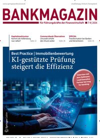 Titelbild der Ausgabe 7/2026 von Bankmagazin. Diese Zeitschrift und viele weitere Businessmagazine als Abo oder epaper bei United Kiosk online kaufen.