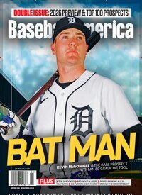 Titelbild der Ausgabe 5/2026 von Baseball America. Diese Zeitschrift und viele weitere Sportmagazine als Abo oder epaper bei United Kiosk online kaufen.