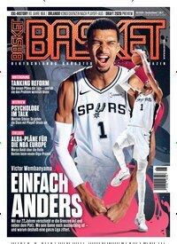 Titelbild der Ausgabe 6/2026 von Basket. Diese Zeitschrift und viele weitere Sportmagazine als Abo oder epaper bei United Kiosk online kaufen.