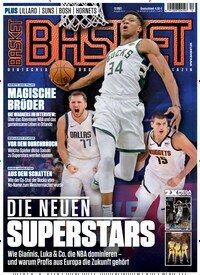 Titelbild der Ausgabe 12/2021 von Basket. Diese Zeitschrift und viele weitere Sportmagazine als Abo oder epaper bei United Kiosk online kaufen.