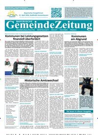 Titelbild der Ausgabe 7/2026 von Bayerische Gemeindezeitung. Diese Zeitschrift und viele weitere Wirtschaftsmagazine und Politikmagazine als Abo oder epaper bei United Kiosk online kaufen.