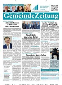 Titelbild der Ausgabe 16/2025 von Bayerische Gemeindezeitung. Diese Zeitschrift und viele weitere Wirtschaftsmagazine und Politikmagazine als Abo oder epaper bei United Kiosk online kaufen.