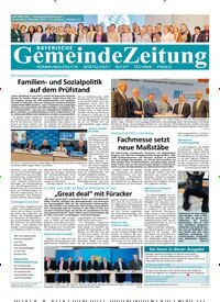 Titelbild der Ausgabe 21/2025 von Bayerische Gemeindezeitung. Diese Zeitschrift und viele weitere Wirtschaftsmagazine und Politikmagazine als Abo oder epaper bei United Kiosk online kaufen.