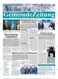 Titelbild der Ausgabe 24/2025 von Bayerische Gemeindezeitung. Diese Zeitschrift und viele weitere Wirtschaftsmagazine und Politikmagazine als Abo oder epaper bei United Kiosk online kaufen.
