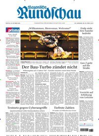 Titelbild der Ausgabe 251/2026 von Bayerische Rundschau. Diese Zeitschrift und viele weitere Zeitungsabos als Abo oder epaper bei United Kiosk online kaufen.