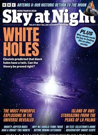 Titelbild der Ausgabe 3/2026 von BBC Sky at night. Diese Zeitschrift und viele weitere Reisemagazine, Freizeitmagazine und Wissensmagazine als Abo oder epaper bei United Kiosk online kaufen.