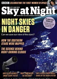 Titelbild der Ausgabe 6/2023 von BBC Sky at night. Diese Zeitschrift und viele weitere Reisemagazine, Freizeitmagazine und Wissensmagazine als Abo oder epaper bei United Kiosk online kaufen.