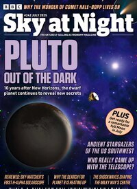 Titelbild der Ausgabe 7/2025 von BBC Sky at night. Diese Zeitschrift und viele weitere Reisemagazine, Freizeitmagazine und Wissensmagazine als Abo oder epaper bei United Kiosk online kaufen.