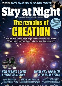 Titelbild der Ausgabe 12/2023 von BBC Sky at night. Diese Zeitschrift und viele weitere Reisemagazine, Freizeitmagazine und Wissensmagazine als Abo oder epaper bei United Kiosk online kaufen.
