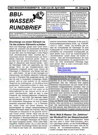 Titelbild der Ausgabe 236/2025 von BBU-Wasser Rundbrief. Diese Zeitschrift und viele weitere Naturzeitschriften, Landwirtschaftszeitungen und Umweltmagazine als Abo oder epaper bei United Kiosk online kaufen.