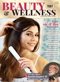 Titelbild der Ausgabe 1/2023 von Beauty & Wellness Test. Diese Zeitschrift und viele weitere Wirtschaftsmagazine und Politikmagazine als Abo oder epaper bei United Kiosk online kaufen.