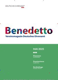 Titelbild der Ausgabe 5/2025 von Benedetto. Diese Zeitschrift und viele weitere Businessmagazine als Abo oder epaper bei United Kiosk online kaufen.
