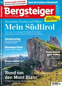 Titelbild der Ausgabe 4/2024 von Bergsteiger - Das Tourenmagazin. Diese Zeitschrift und viele weitere Sportmagazine als Abo oder epaper bei United Kiosk online kaufen.