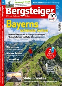 Titelbild der Ausgabe 7/2020 von Bergsteiger - Das Tourenmagazin. Diese Zeitschrift und viele weitere Sportmagazine als Abo oder epaper bei United Kiosk online kaufen.