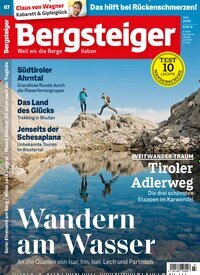Titelbild der Ausgabe 7/2026 von Bergsteiger - Das Tourenmagazin. Diese Zeitschrift und viele weitere Sportmagazine als Abo oder epaper bei United Kiosk online kaufen.