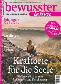 Titelbild der Ausgabe 2/2019 von bewusster leben. Diese Zeitschrift und viele weitere Reisemagazine, Freizeitmagazine und Wissensmagazine als Abo oder epaper bei United Kiosk online kaufen.